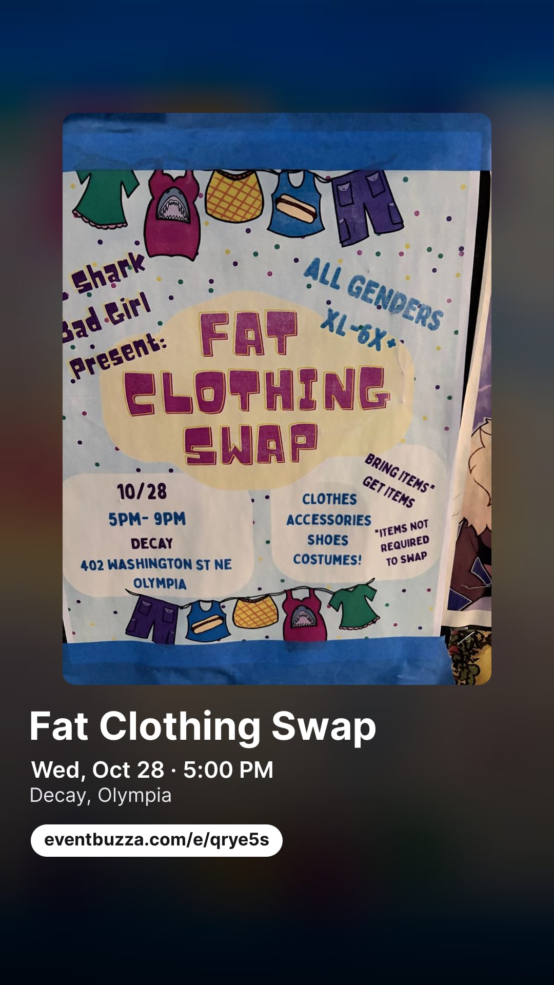 Story picture for FAT CLOTHING SWAP