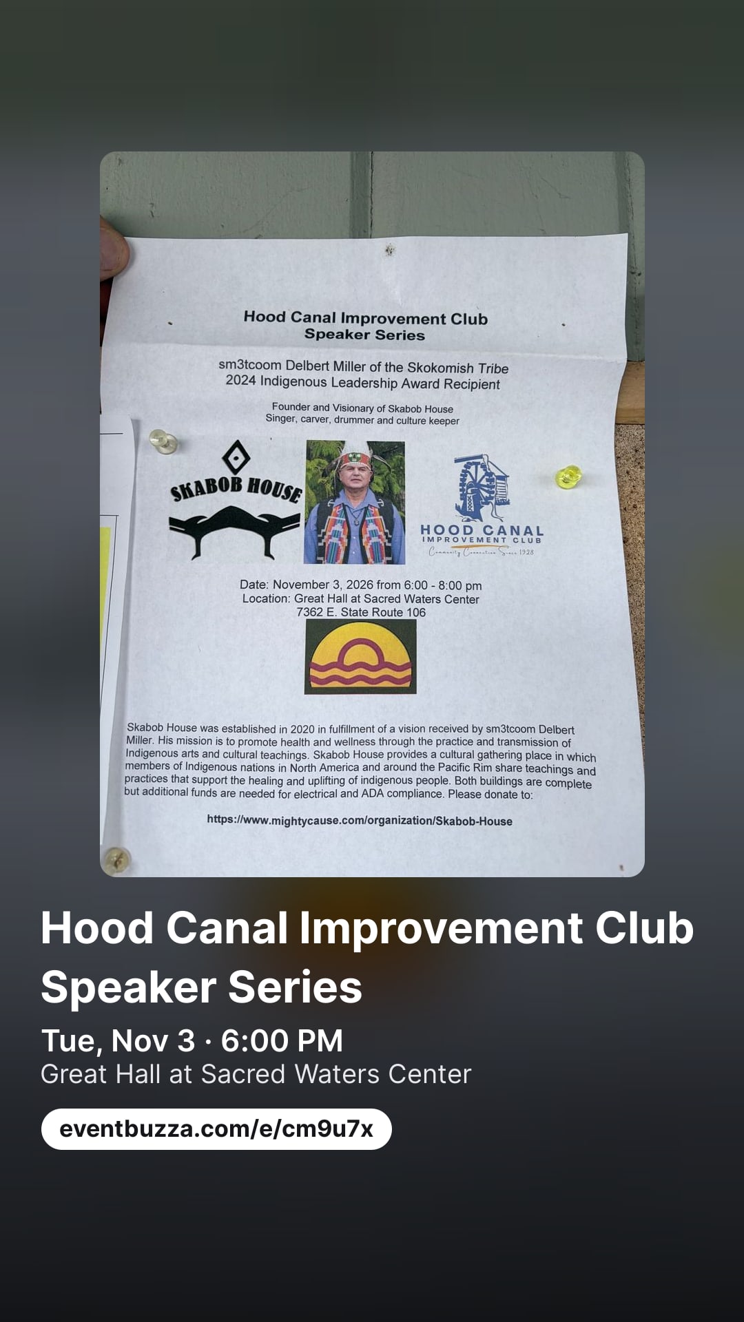 Story picture for Hood Canal Improvement Club Speaker Series