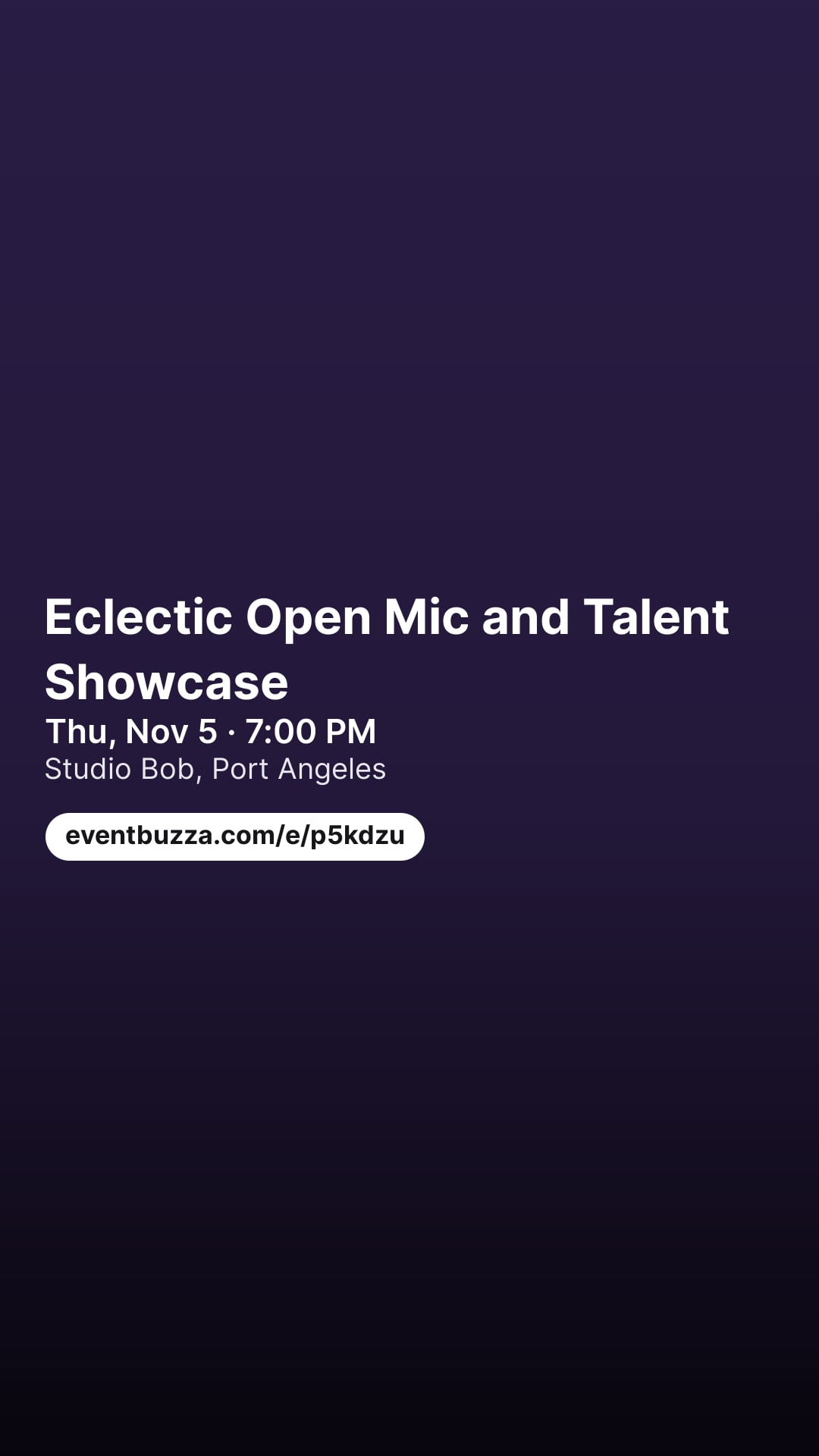 Story picture for Eclectic Open Mic and Talent Showcase