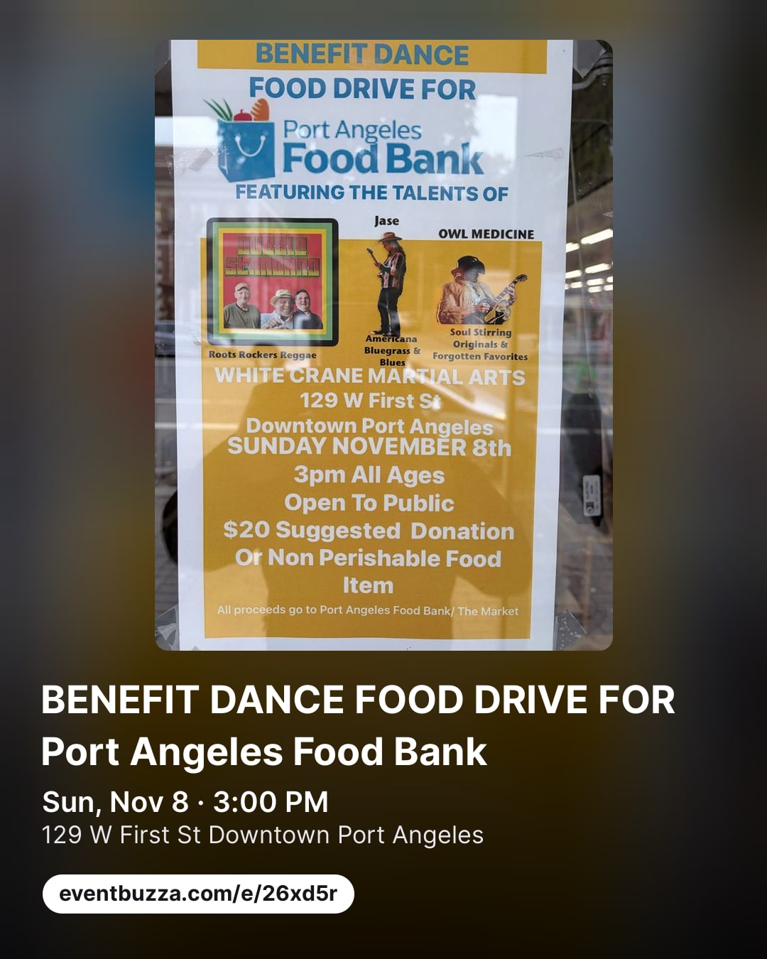 Post picture for BENEFIT DANCE FOOD DRIVE FOR Port Angeles Food Bank