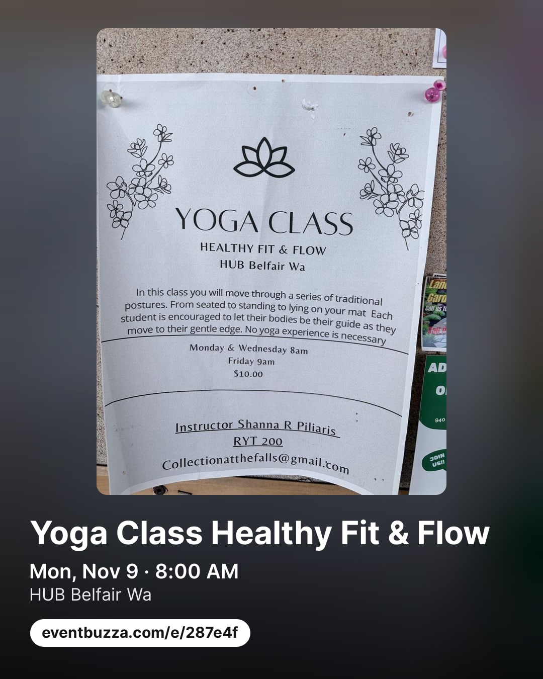Post picture for YOGA CLASS HEALTHY FIT & FLOW