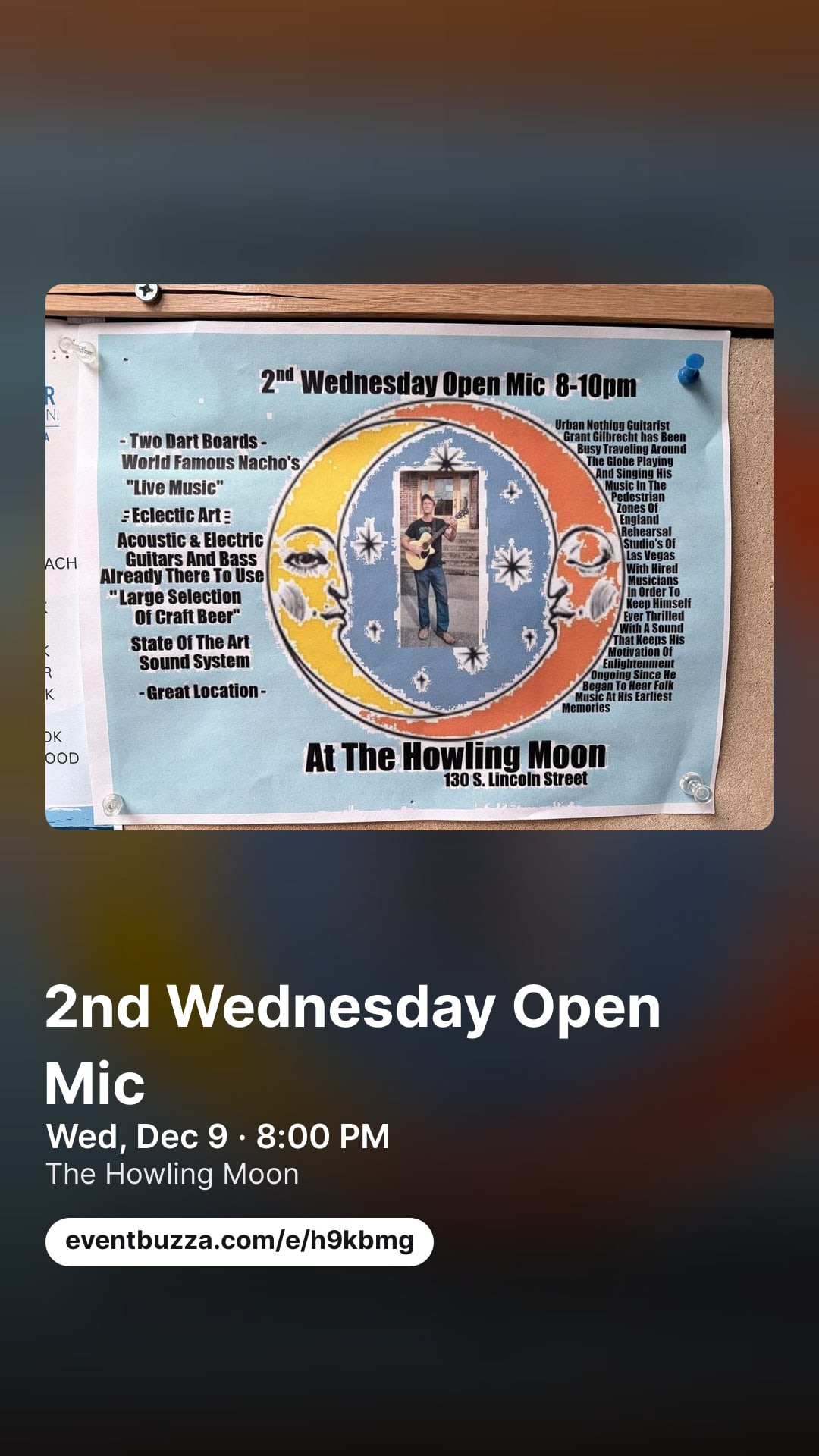 Story picture for 2nd Wednesday Open Mic