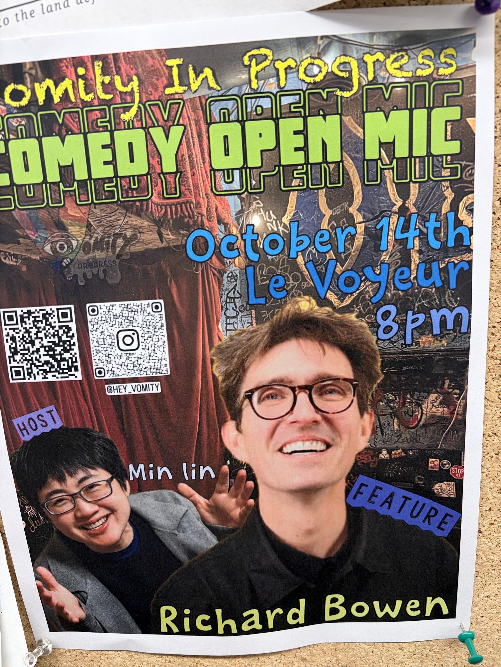 Flyer for COMEDY OPEN MIC