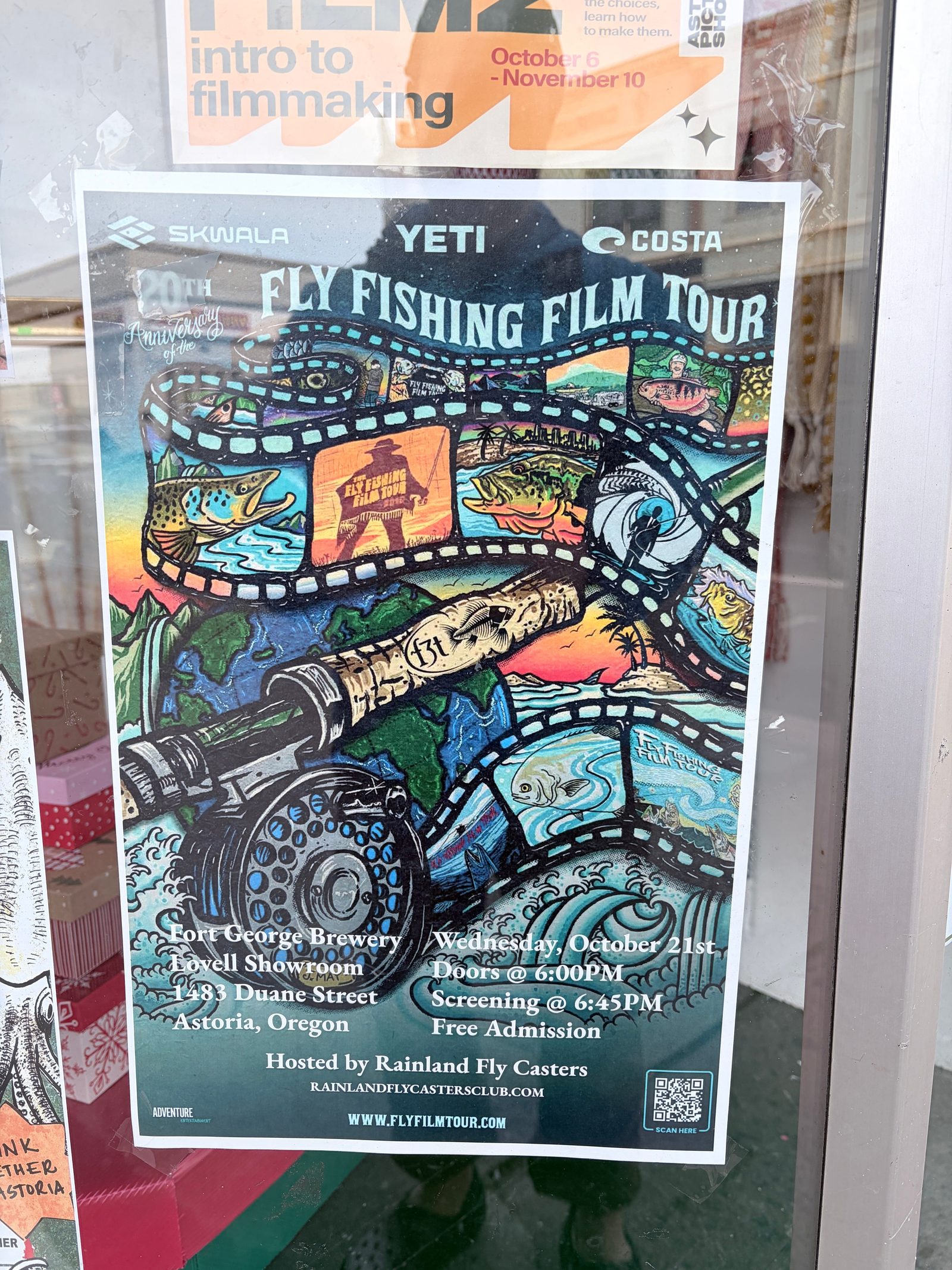 Flyer for FLY FISHING FILM TOUR