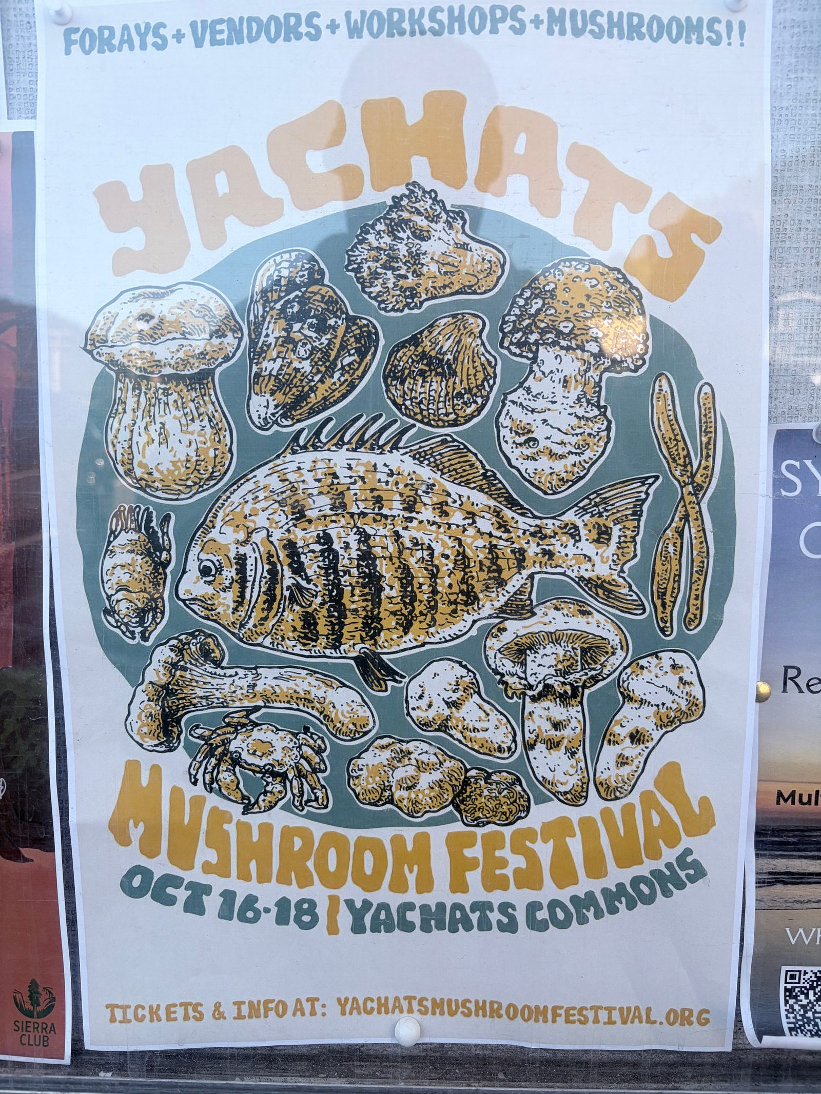 Flyer for YACHATS MUSHROOM FESTIVAL