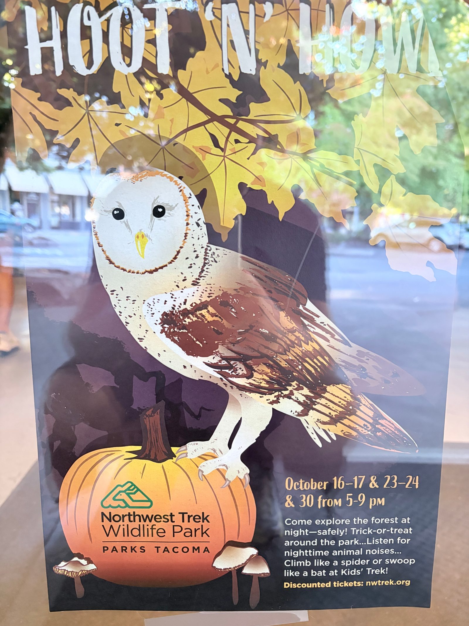 Flyer for HOOT N' HOWL