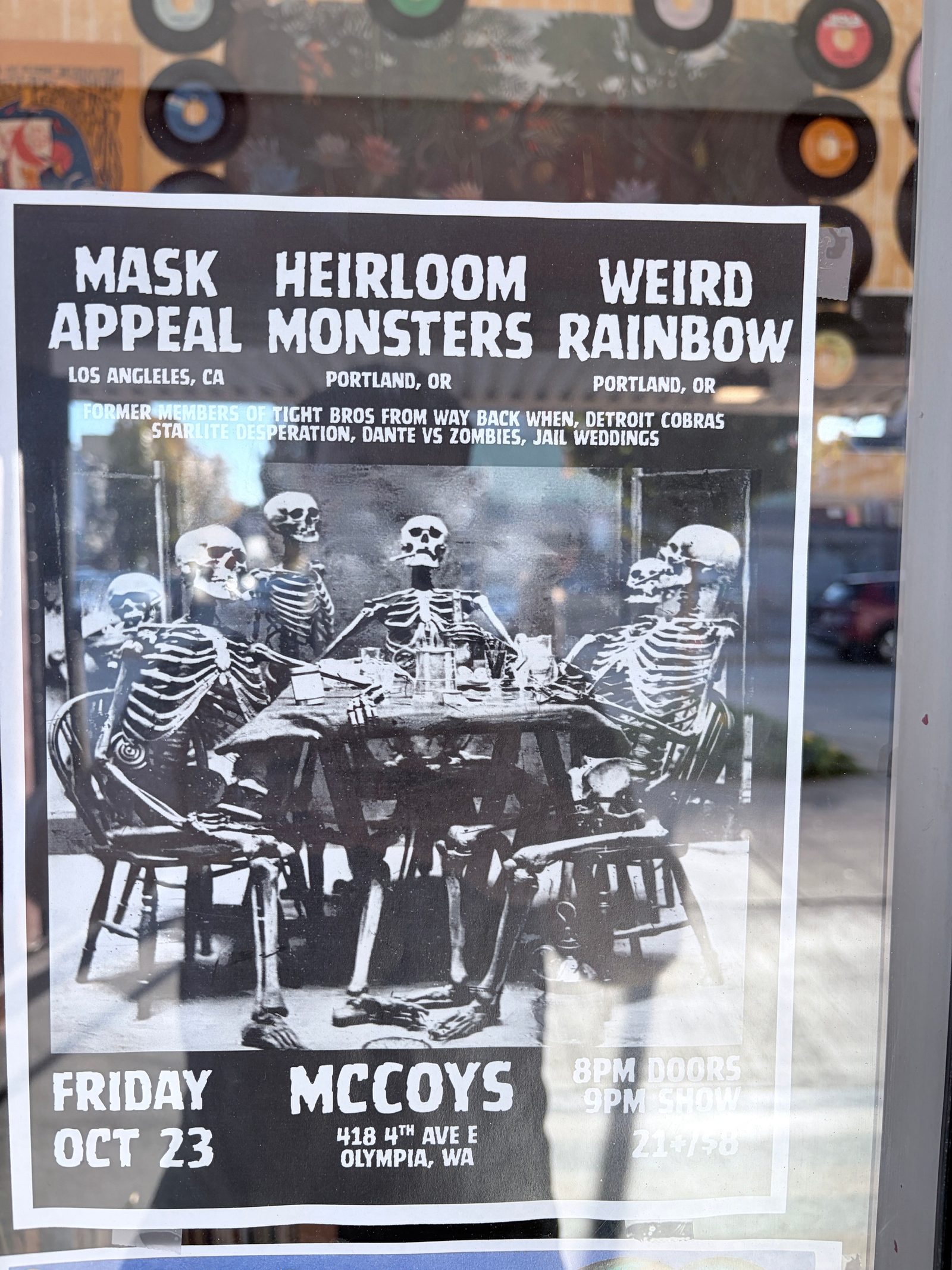 Flyer for MASK HEIRLOOM WEIRD APPEAL MONSTERS RAINBOW