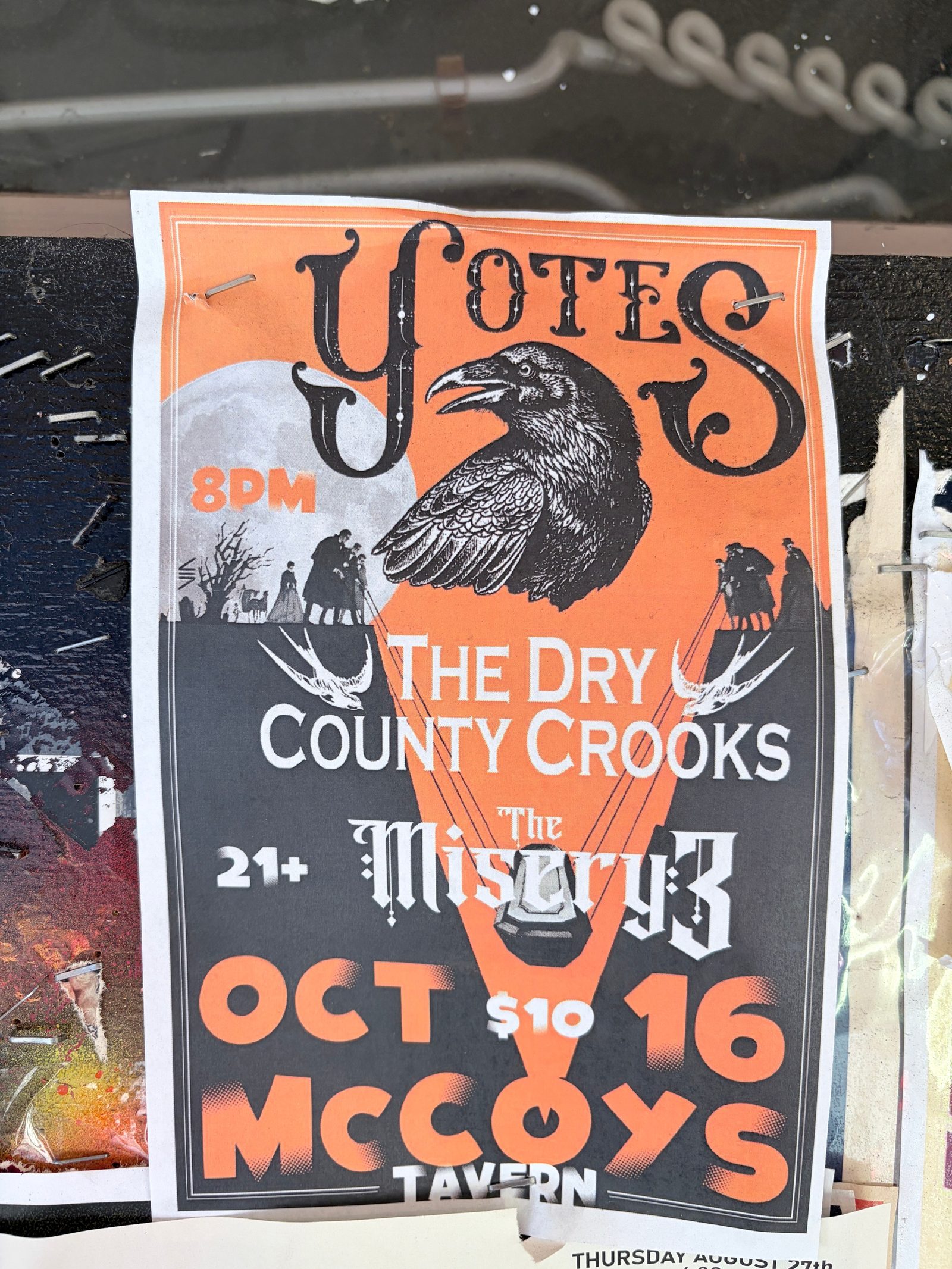 Flyer for The Dry County Crooks