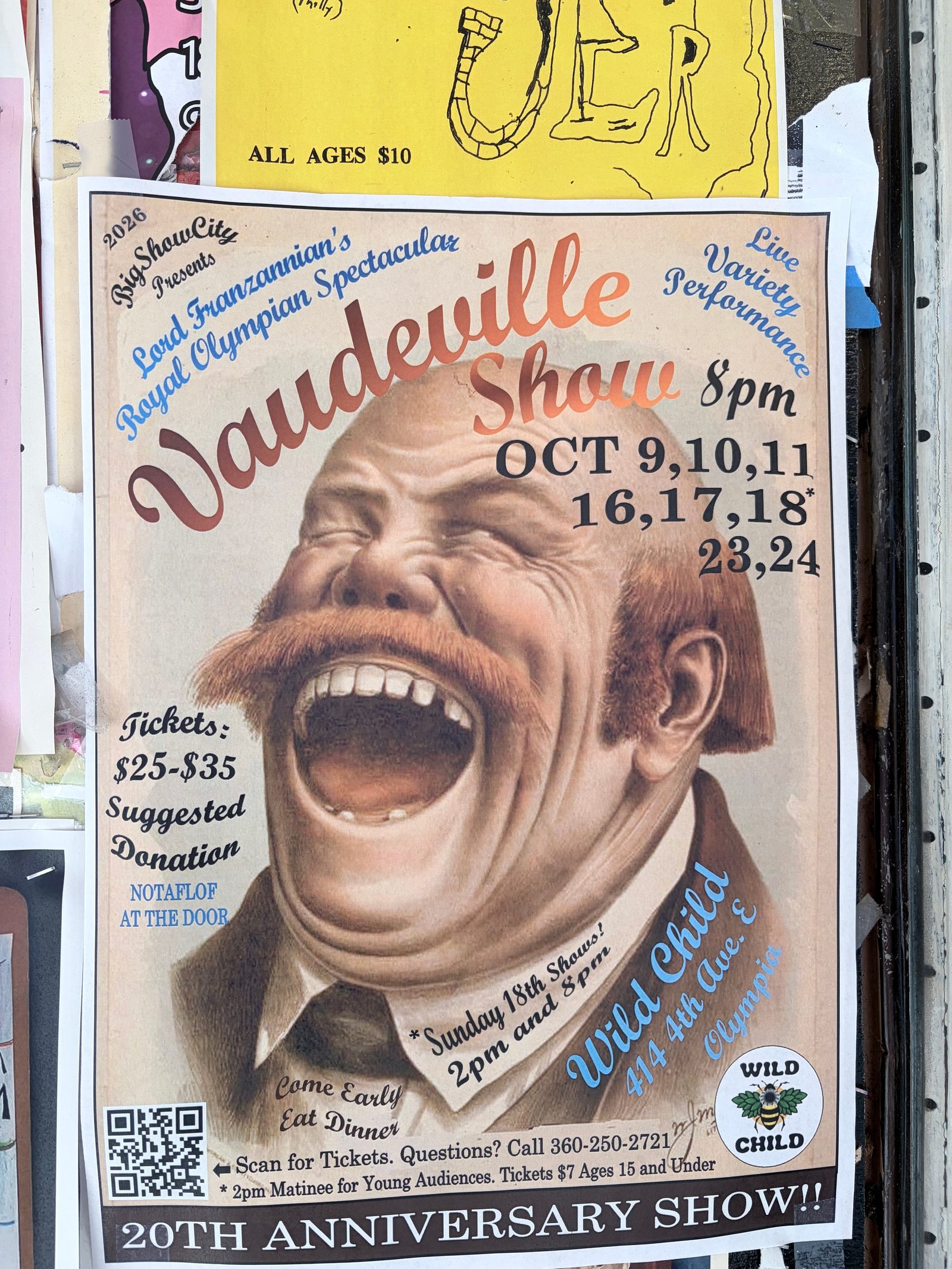 Flyer for Vaudeville Show