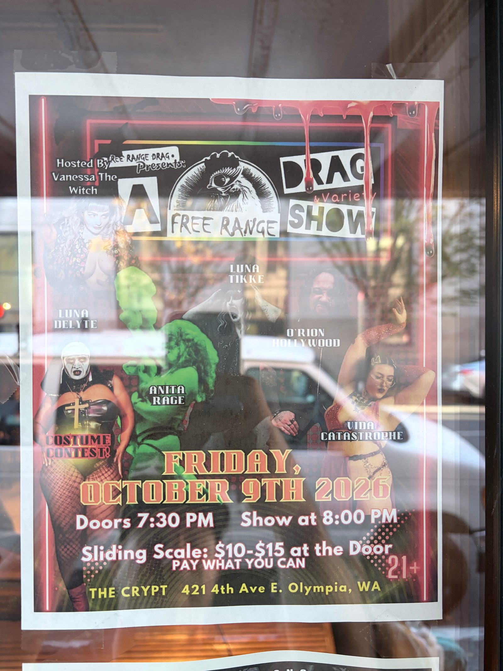 Flyer for FREE RANGE SHOW