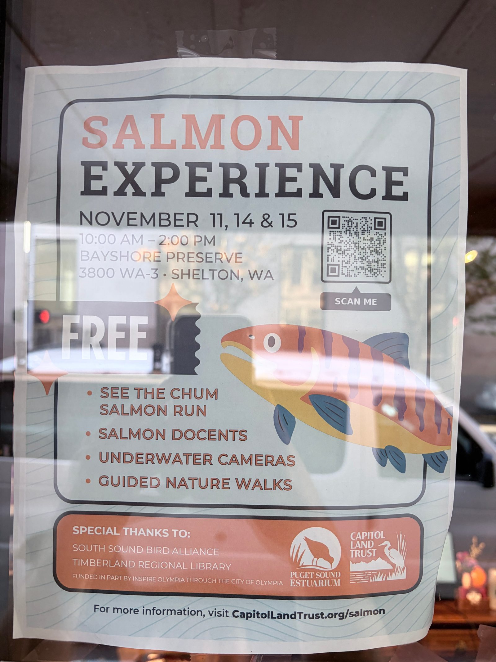 Flyer for SALMON EXPERIENCE