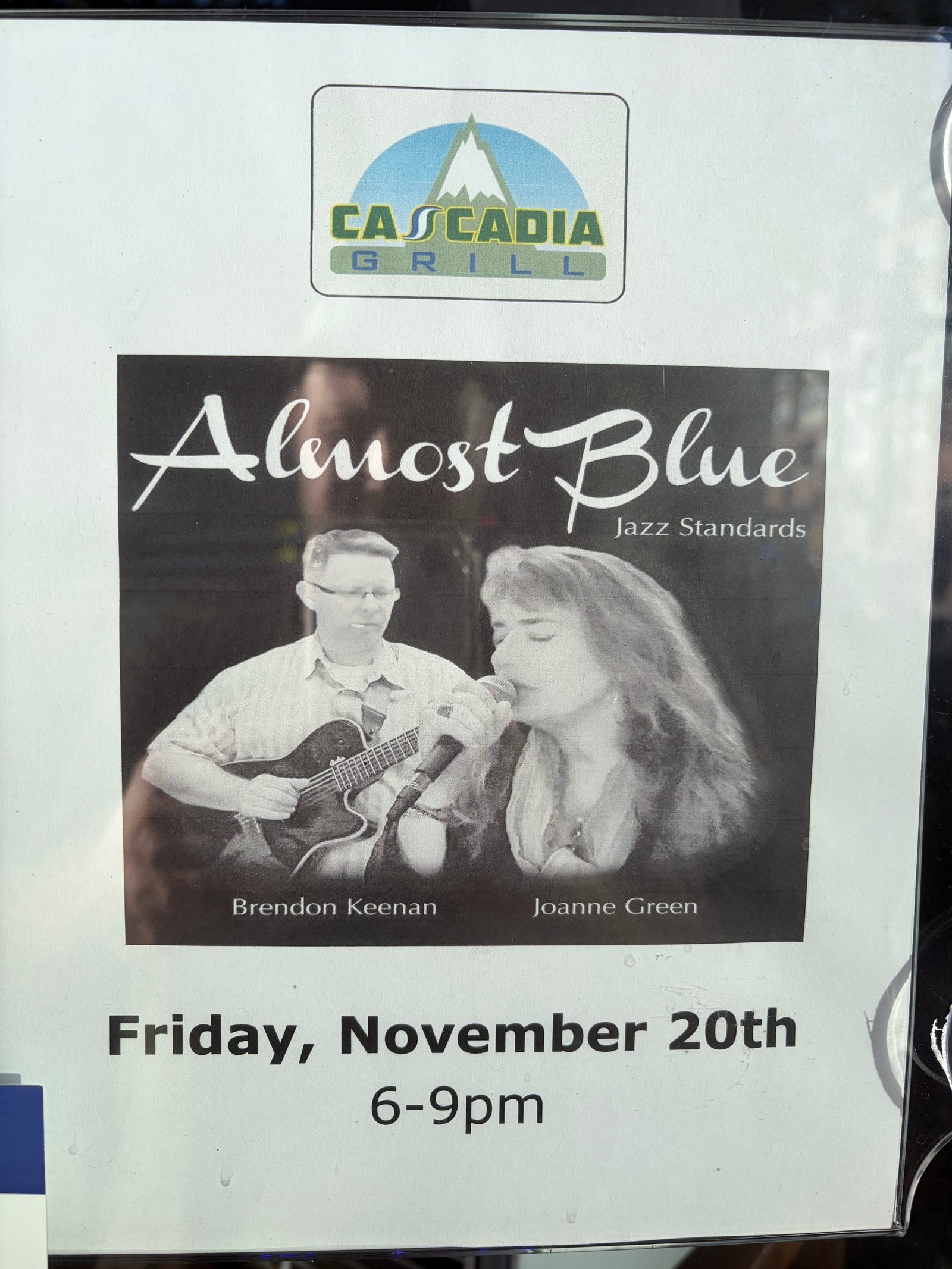 Flyer for Almost Blue
