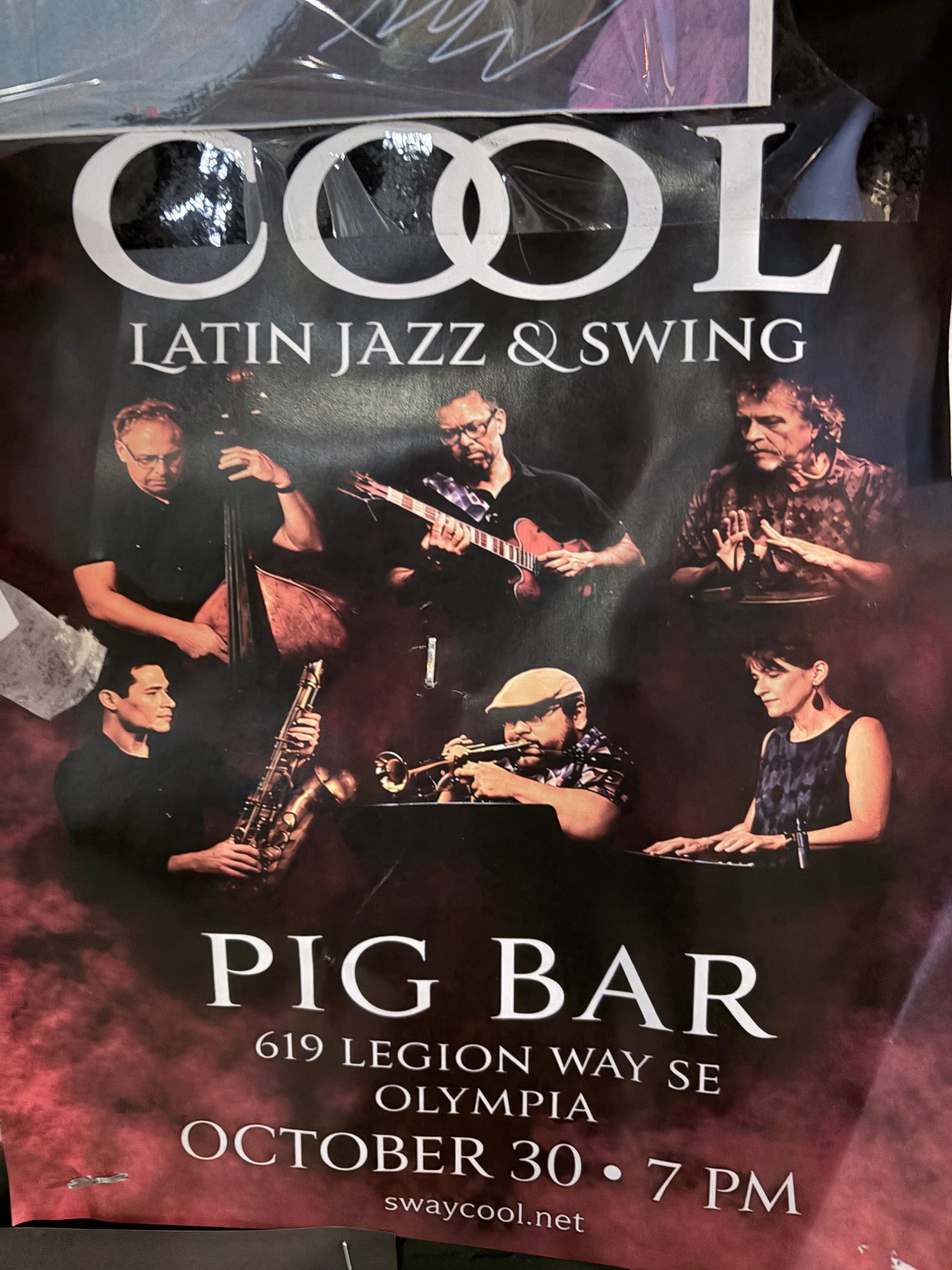 Flyer for LATIN JAZZ & SWING