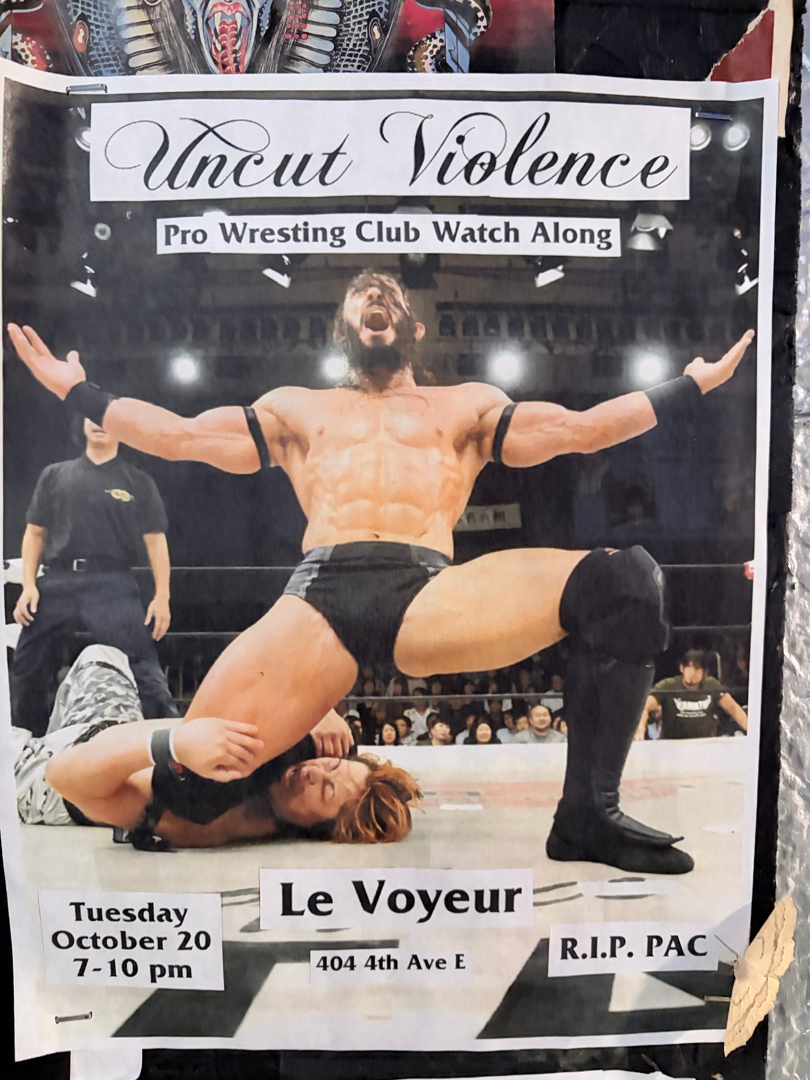 Flyer for Uncut Violence