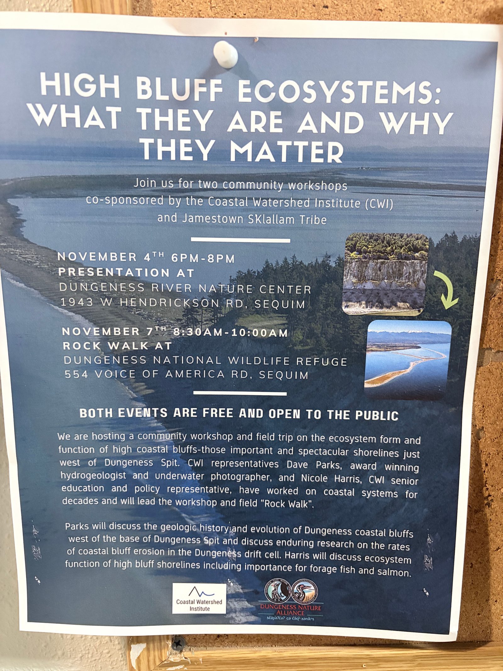 Flyer for HIGH BLUFF ECOSYSTEMS: WHAT THEY ARE AND WHY THEY MATTER