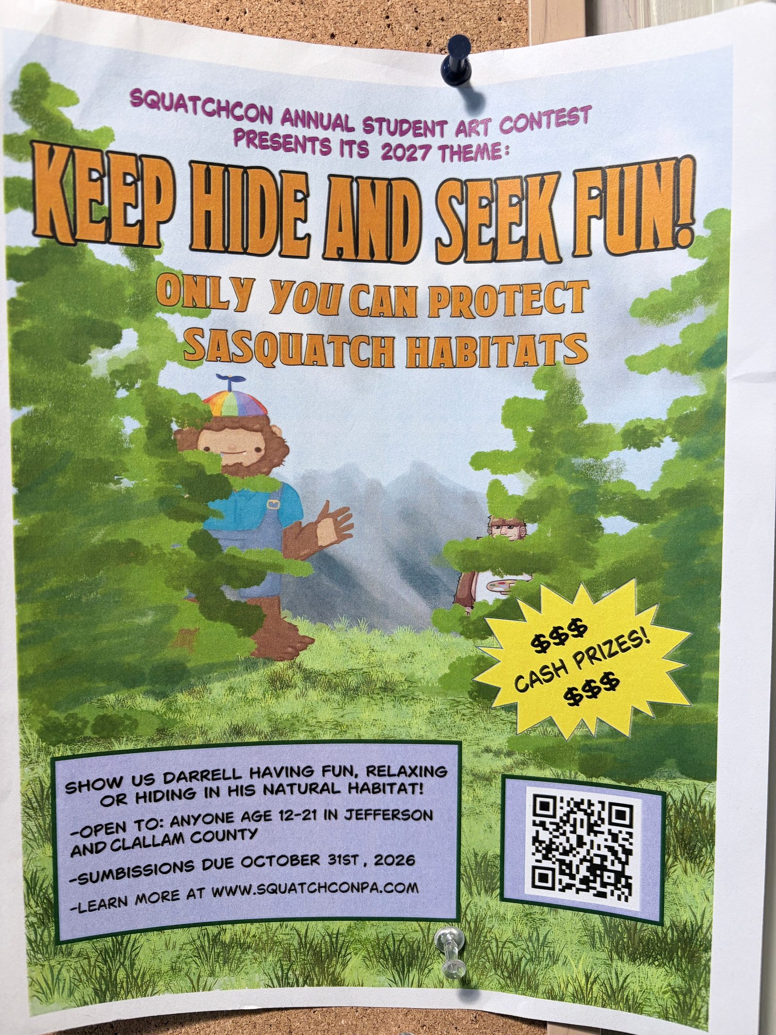 Flyer for ITS 2027 THEME: KEEP HIDE AND SEEK FUN!