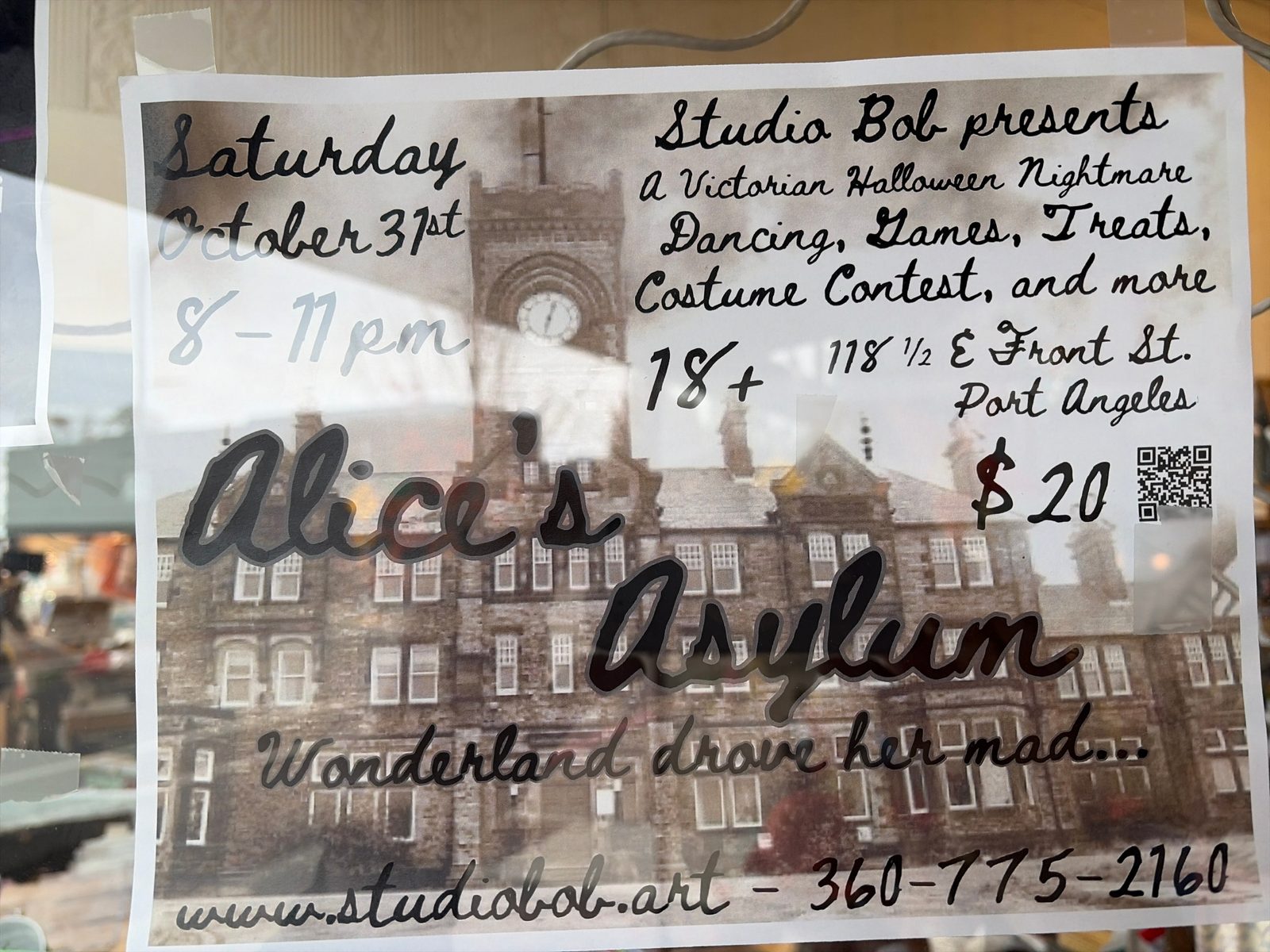 Flyer for a Victorian Halloween nightmare