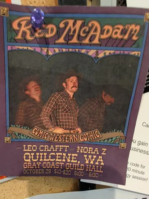 Flyer: Red McAdam COMIC WESTERN GOTHIC