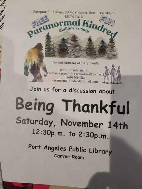 Flyer: Being Thankful