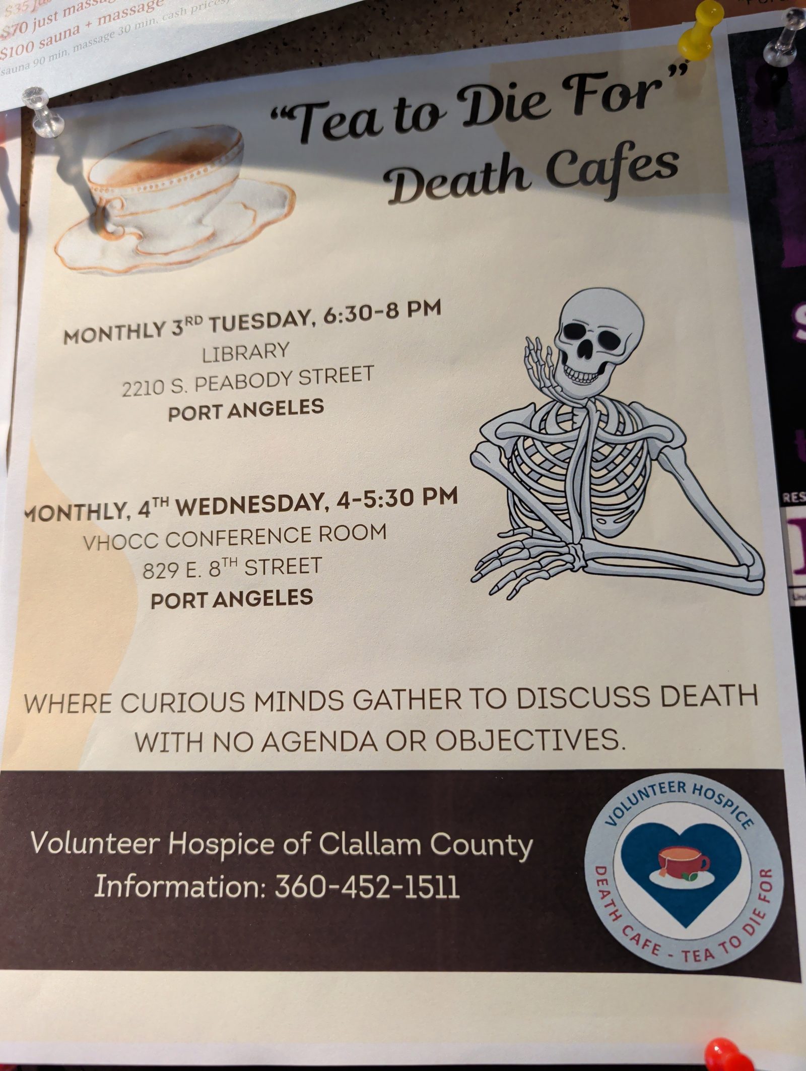 Flyer for Tea to Die For