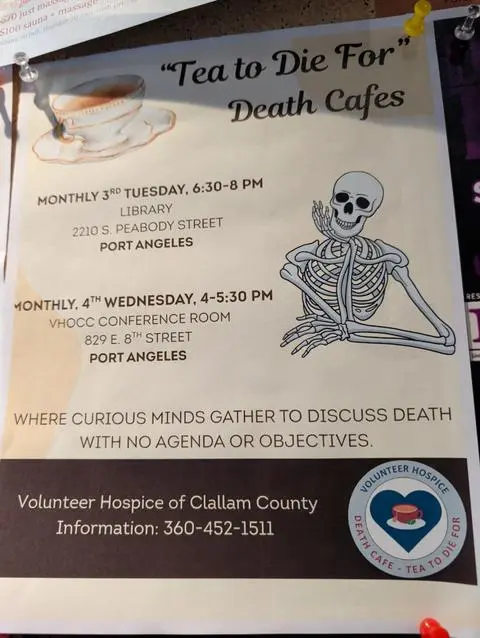 Flyer: Tea to Die For Death Cafes