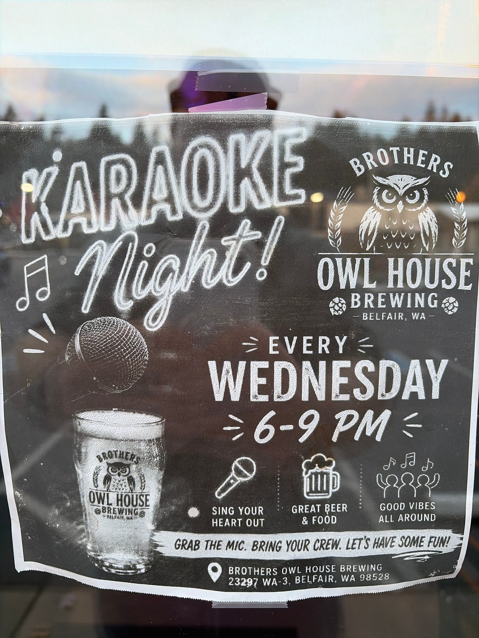 Flyer for KARAOKE Night!