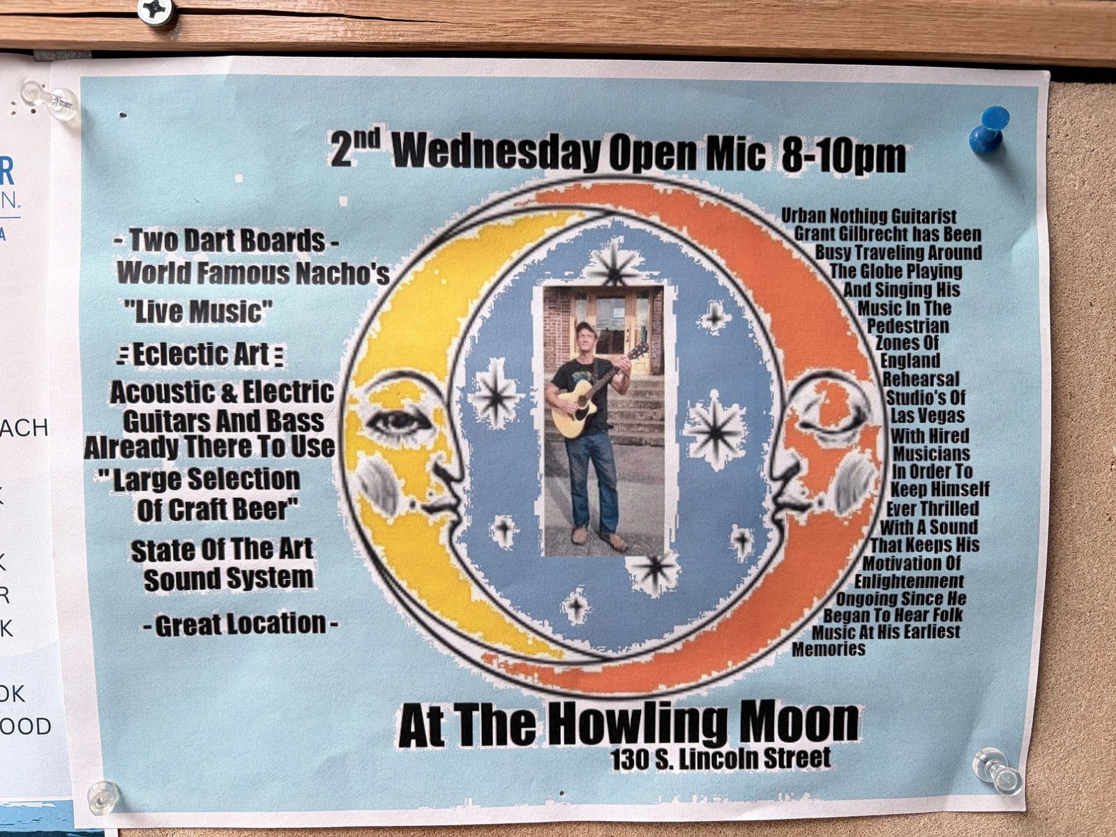 Flyer for 2nd Wednesday Open Mic